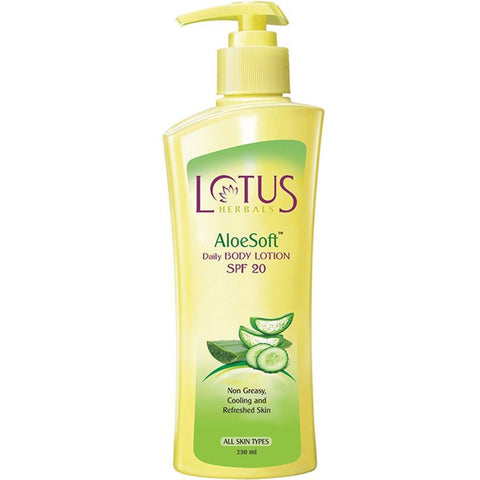 Lotus Herbals AloeSoft- 250ml Daily Body Lotion SPF 20 - RNCK Multi Projects Ltd.
 - 1