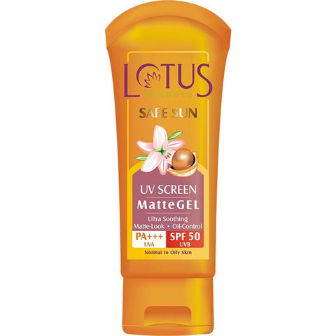 Lotus Herbals Safe Sun UV Screen Mattegel PA+++ SPF-50 - RNCK Multi Projects Ltd.
