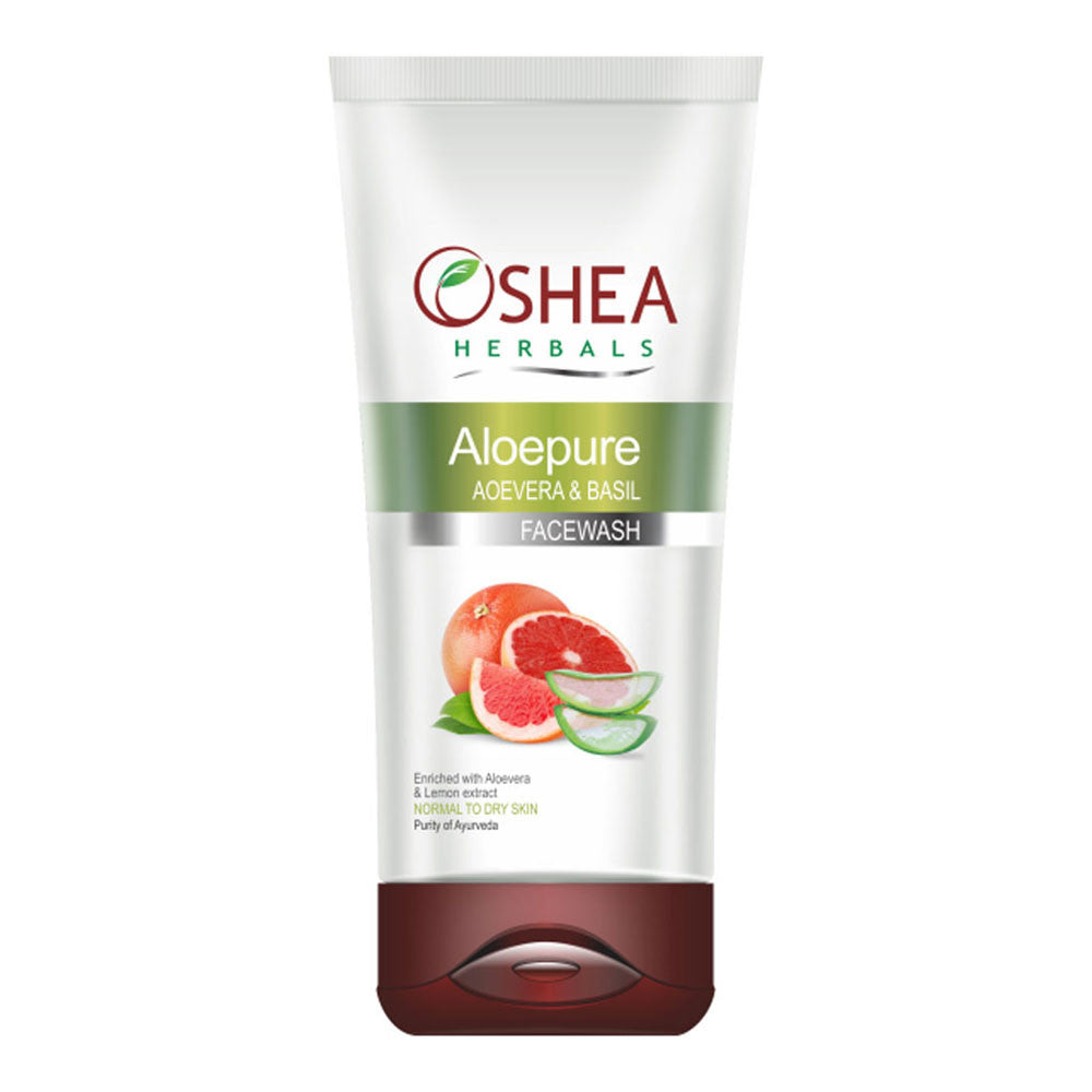 Oshea Herbals - Aloepure - Aloevera & Basil Face Wash 80gm (dry Skin) - RNCK Multi Projects Ltd.
