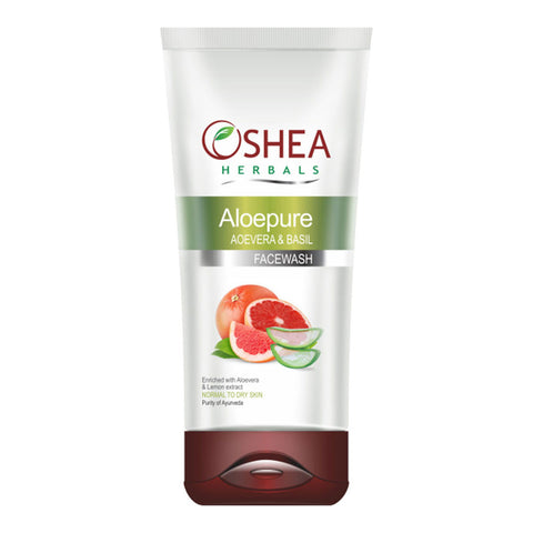 Oshea Herbals - Aloepure - Aloevera & Basil Face Wash 80gm (dry Skin) - RNCK Multi Projects Ltd.
