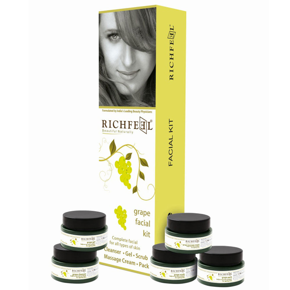 Richfeel Grape Facial Kit 250gm - RNCK Multi Projects Ltd.
